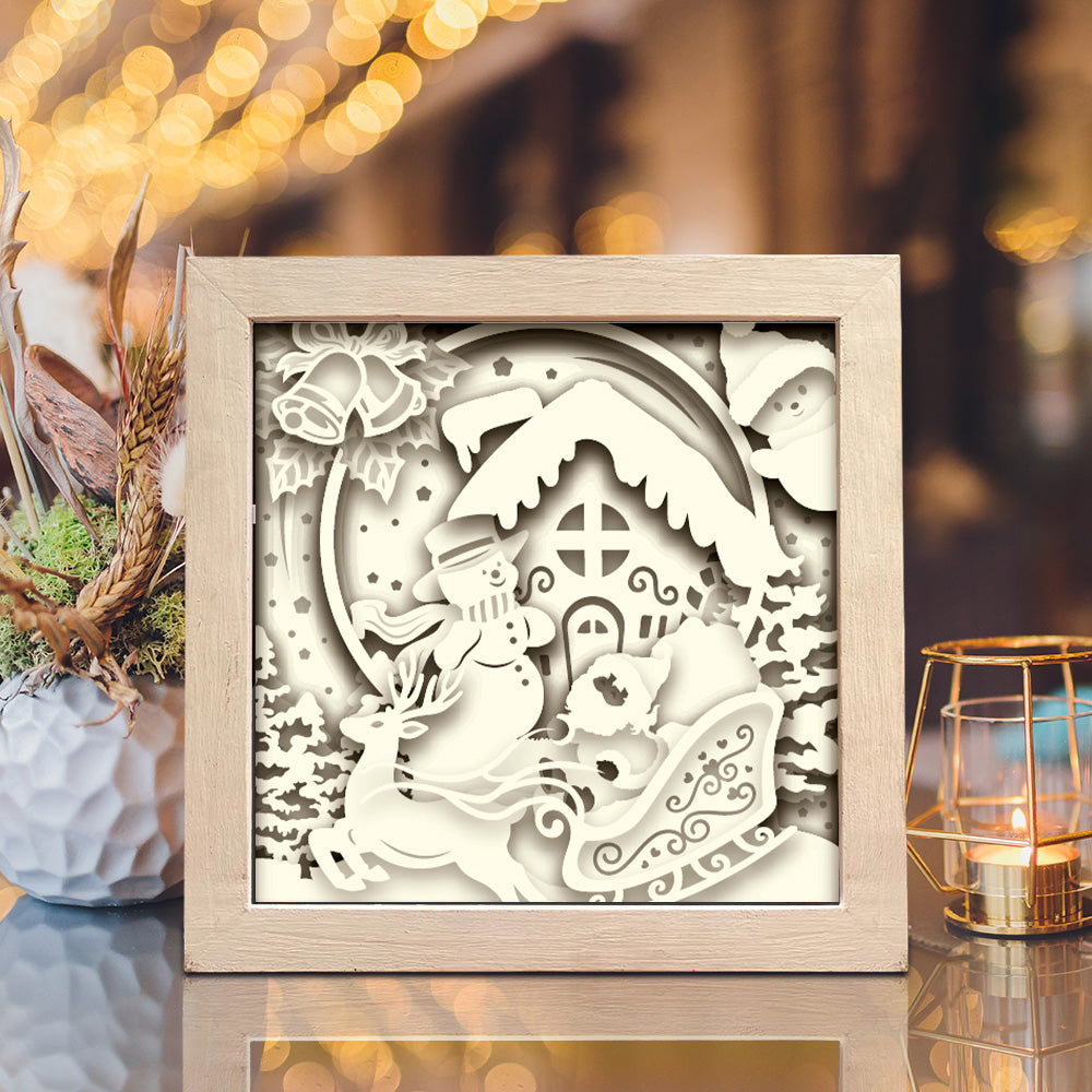 Santa Claus 10 – 3D Shadow Box SVG File for Cricut & Silhouette