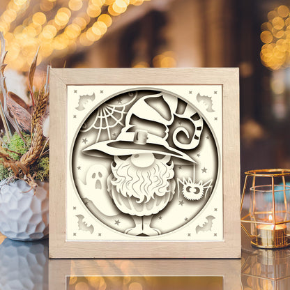 Halloween Gnome 2 – 3D Shadow Box SVG File for Cricut & Silhouette