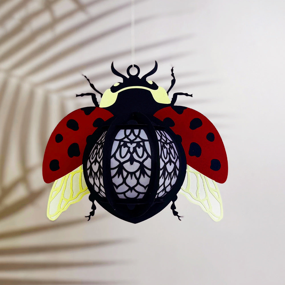 Ladybug - 3D Animal Paper Cut Lantern File  - Cricut File  - VEKTOR KRAFT