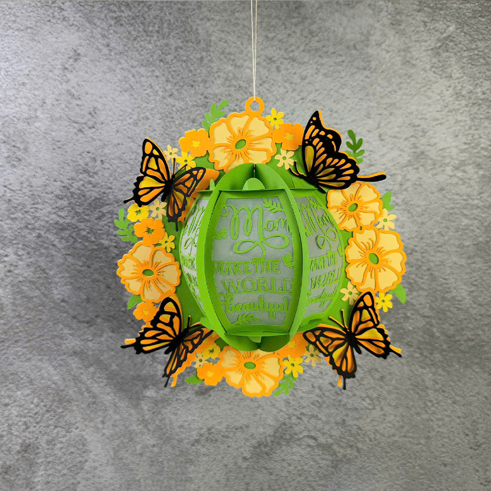 Mom 1 - 3D Paper Cut Lantern File  - Cricut File  - VEKTOR KRAFT