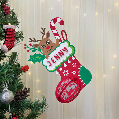 Socks 2 Custom - 3D Christmas Lantern File - Cricut File  - VEKTOR KRAFT