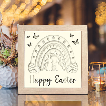 Happy Easter 1 – 3D Shadow Box SVG File for Cricut & Silhouette