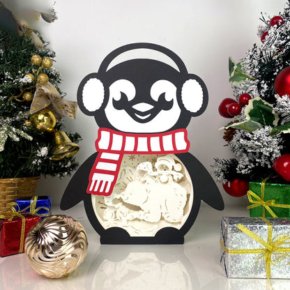 Penguin 2 – 3D Box SVG File for Cricut & Silhouette
