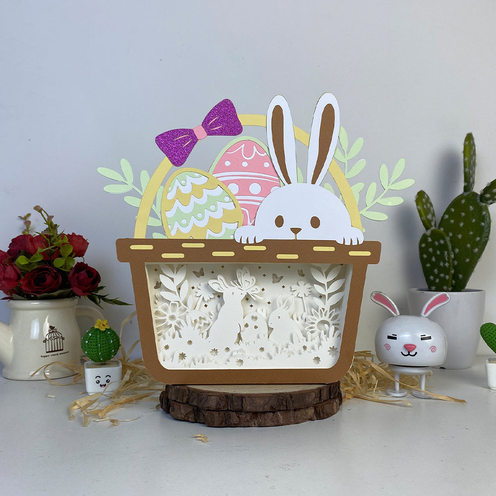 Bunny Easter – 3D Easter Basket Box 2 File - Cricut File - VEKTOR KRAFT