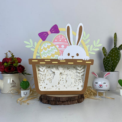 Bunny Easter – 3D Easter Basket Box 2 File - Cricut File - VEKTOR KRAFT
