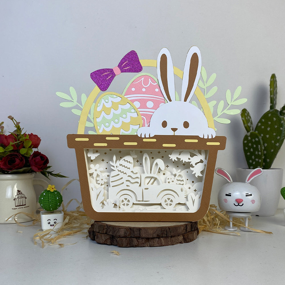 Easter Truck – 3D Easter Basket Box 2 File - Cricut File - VEKTOR KRAFT