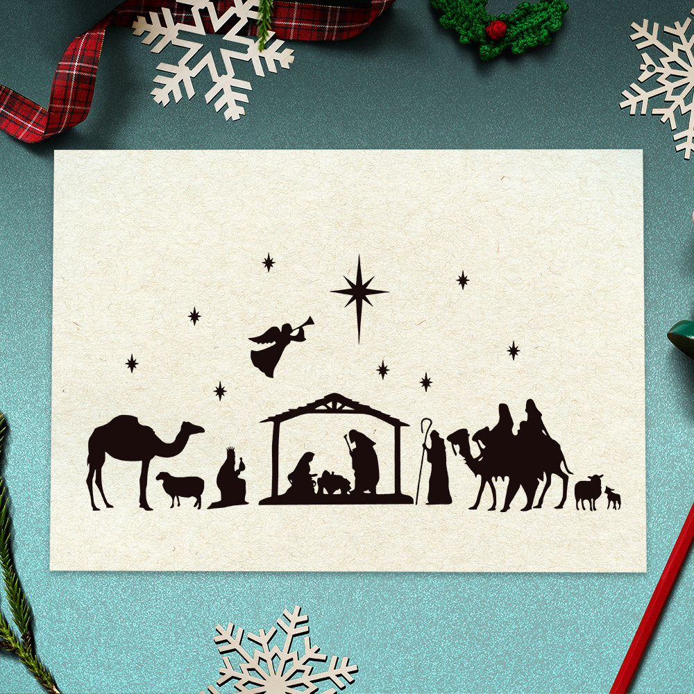Nativity scene - Christmas Cricut File - VEKTOR KRAFT