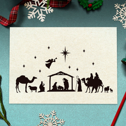 Nativity scene - Christmas Cricut File - VEKTOR KRAFT