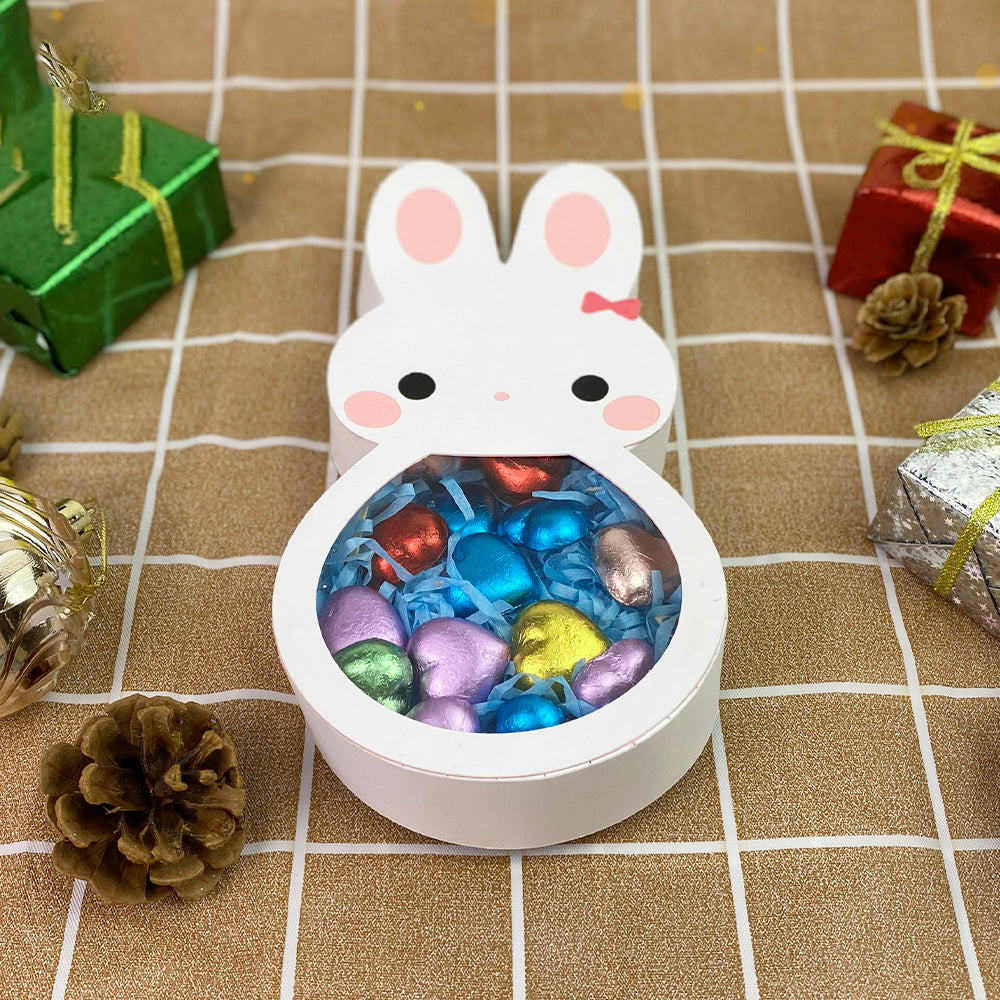 Easter Bunny White – Easter Candy Box File – 3D Box SVG File for Cricut & Silhouette