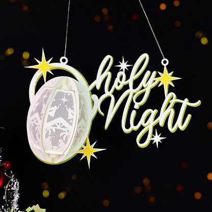 OH HOLY NIGHT - 3D Christmas Lantern File - Cricut File  - VEKTOR KRAFT