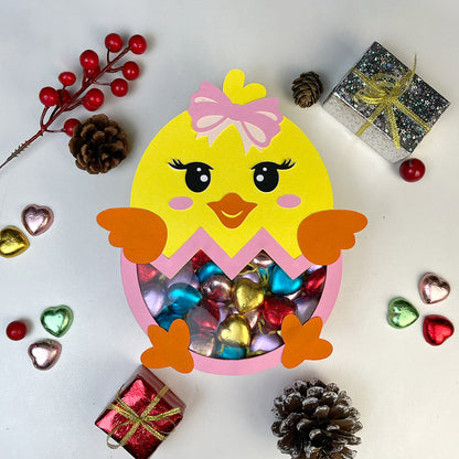 Easter Chick – 3D Box SVG File for Cricut & Silhouette