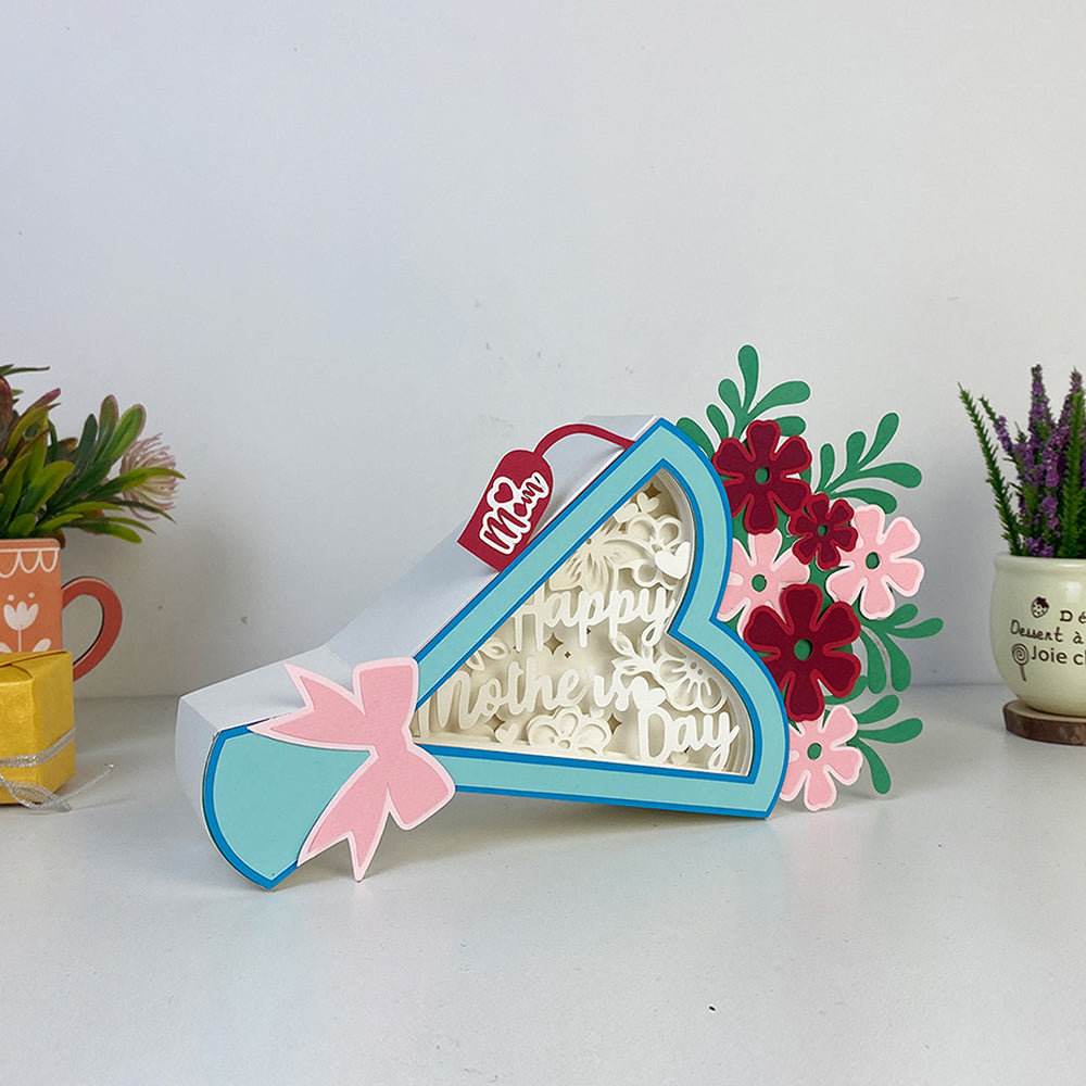 Happy Mother Day – 3D Bouquet Box File - Cricut File - VEKTOR KRAFT