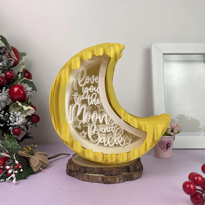 I Love You To The Moon And Back – 3D Pop-Up Card SVG File for Cricut & Silhouette