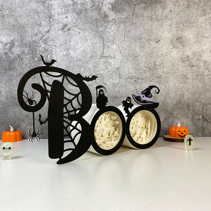 BOO – 3D Box SVG File for Cricut & Silhouette