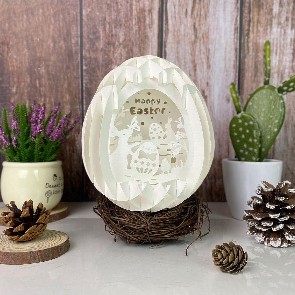 Happy Easter – 3D Pop-Up Card SVG File for Cricut & Silhouette