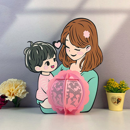 Mother's Day 2 - 3D Family Lantern File  - Cricut File  - VEKTOR KRAFT