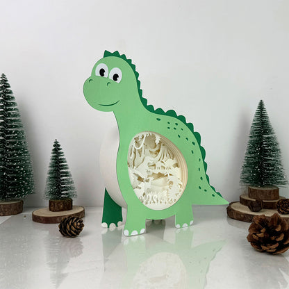 Dinosaurs 3 – 3D Box SVG File for Cricut & Silhouette