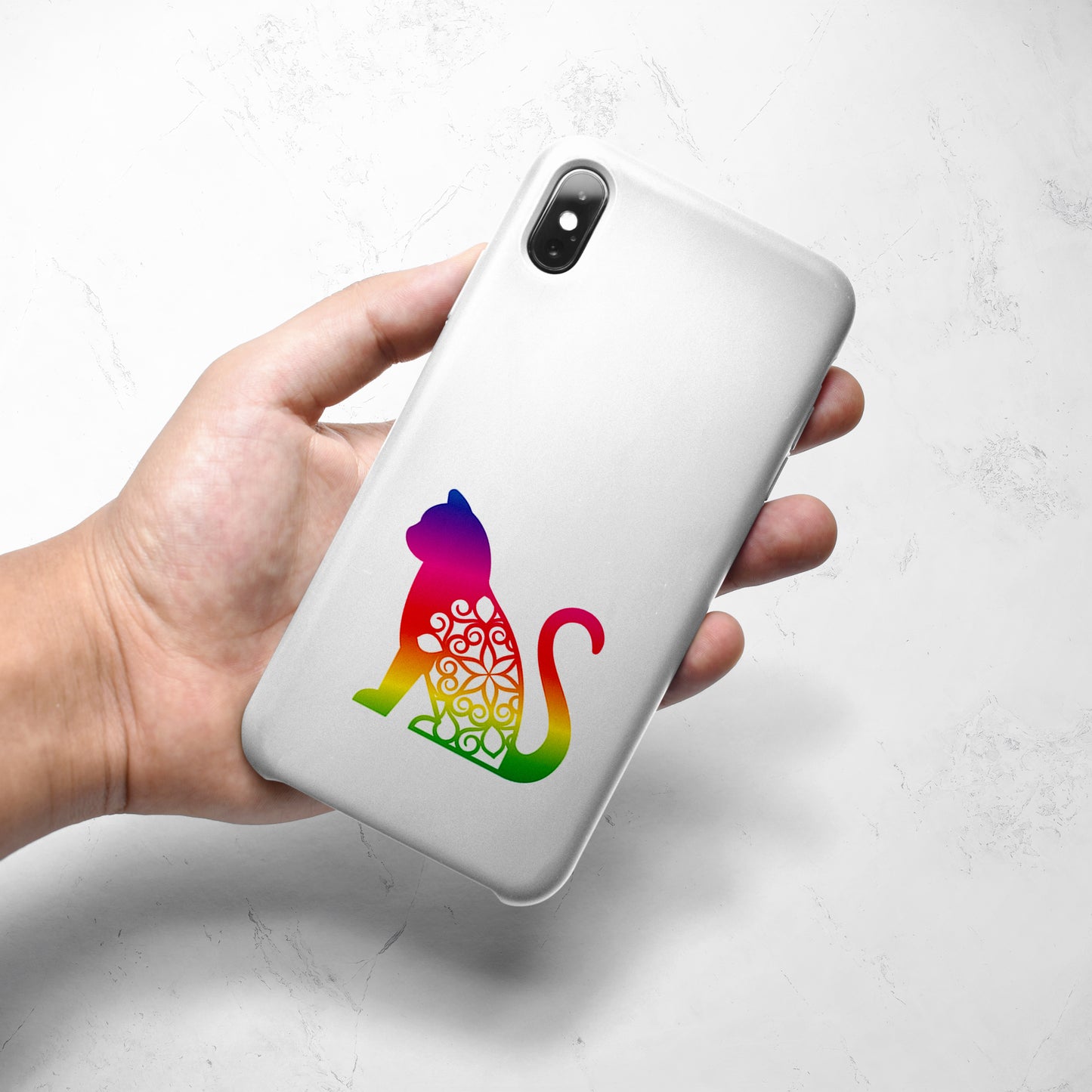 Cat Spectrum Stickers – 3D Lightbox SVG File for Cricut & Silhouette
