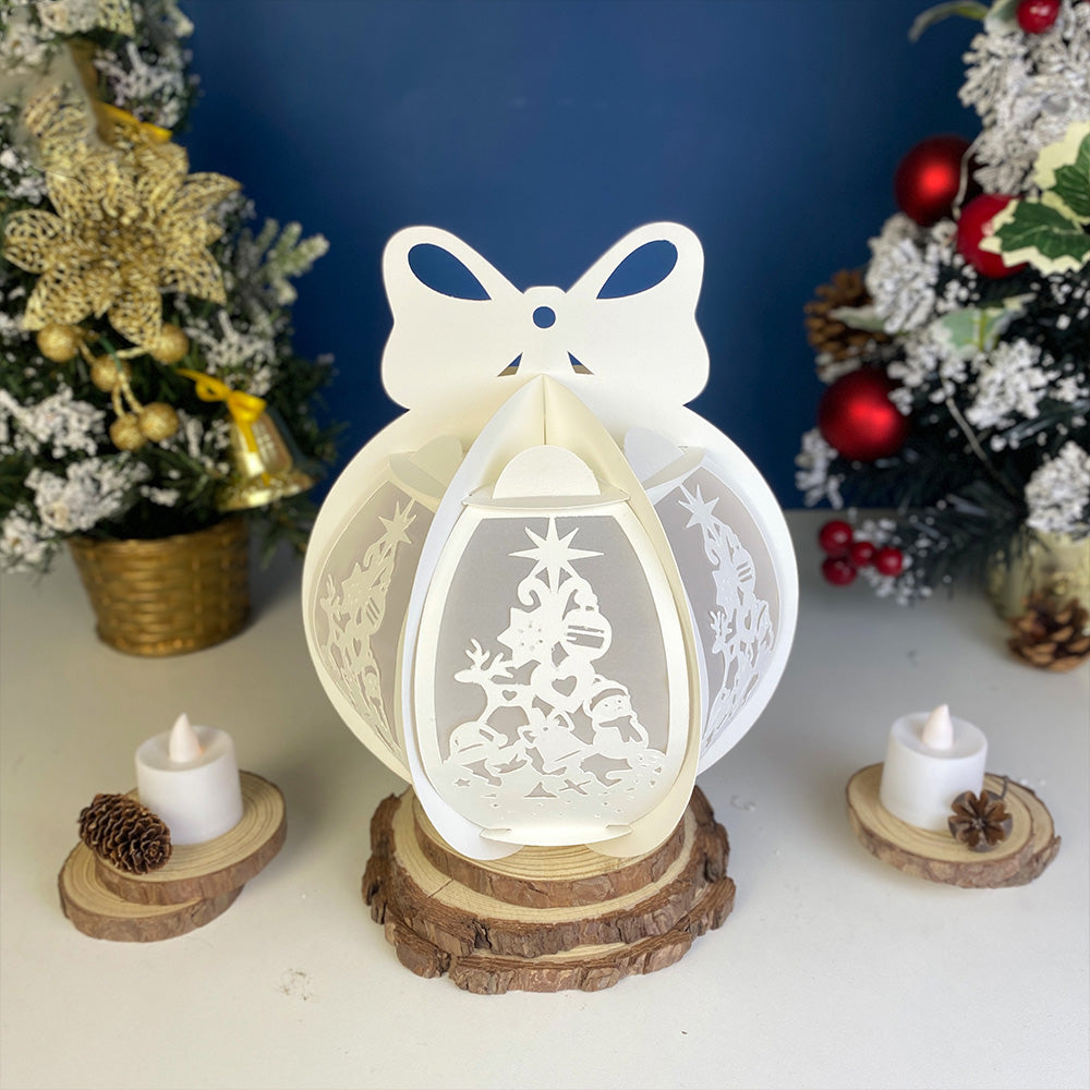 Xmas – 3D Lantern SVG File for Cricut & Silhouette