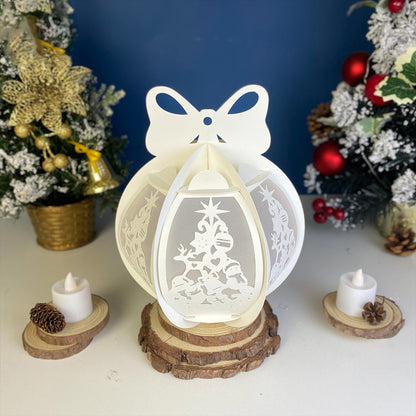 Xmas – 3D Lantern SVG File for Cricut & Silhouette