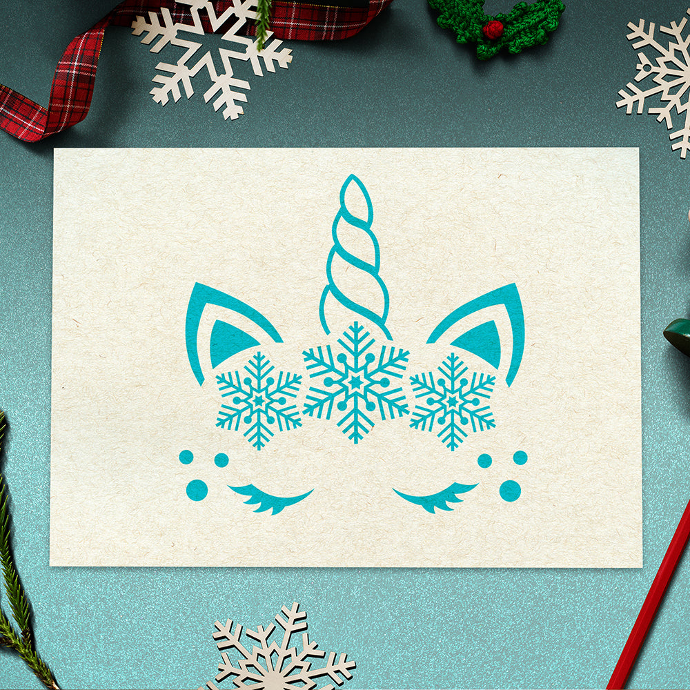 Christmas Unicorn - Christmas Cricut File - VEKTOR KRAFT