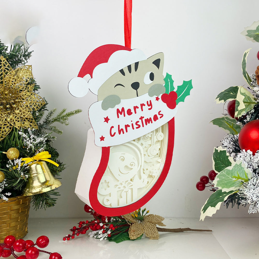 Christmas Snowman – 3D Box SVG File for Cricut & Silhouette