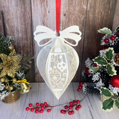 Christmas Balls – 3D Lantern SVG File for Cricut & Silhouette