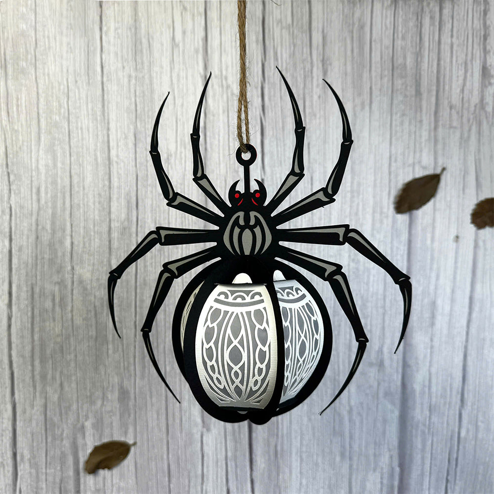 Spider 1 - 3D Halloween Paper Lantern File - Cricut File  - VEKTOR KRAFT