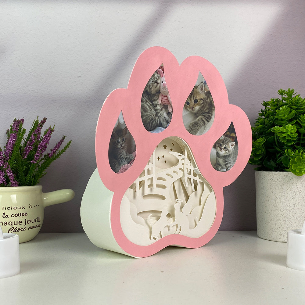 Cat Memorial 2 – 3D Box SVG File for Cricut & Silhouette