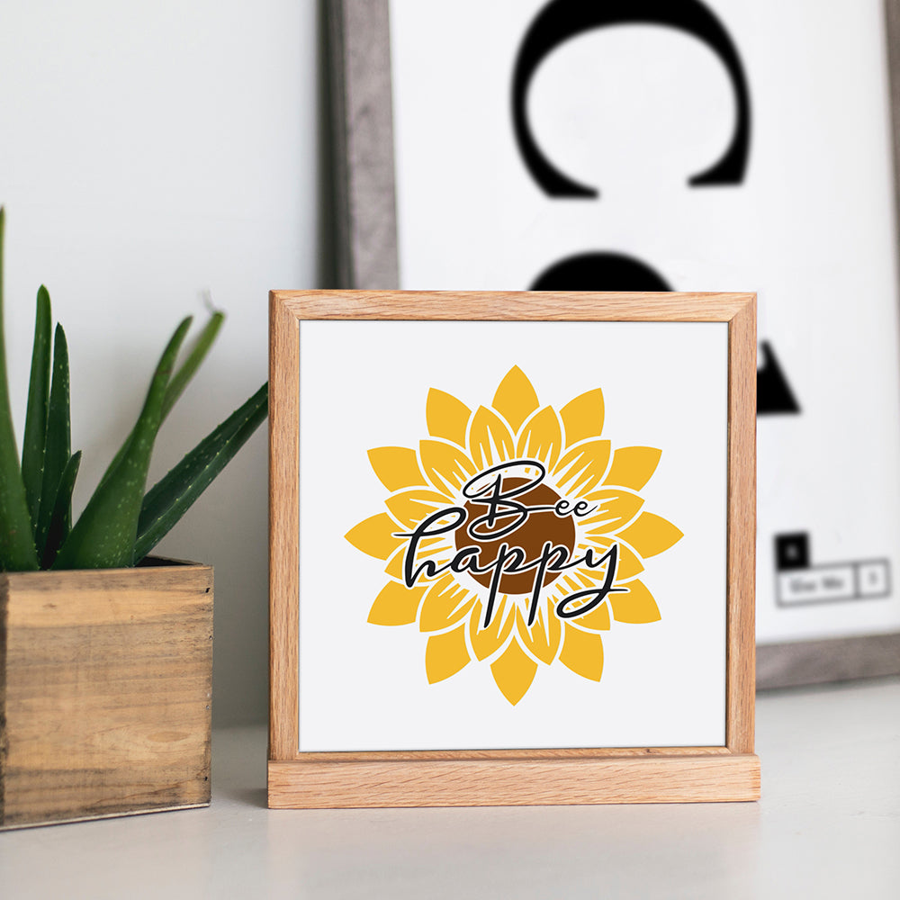 Bee Happy – 3D Lightbox SVG File for Cricut & Silhouette