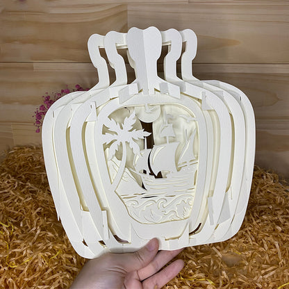 Ship – 3D Pop-Up Card SVG File for Cricut & Silhouette