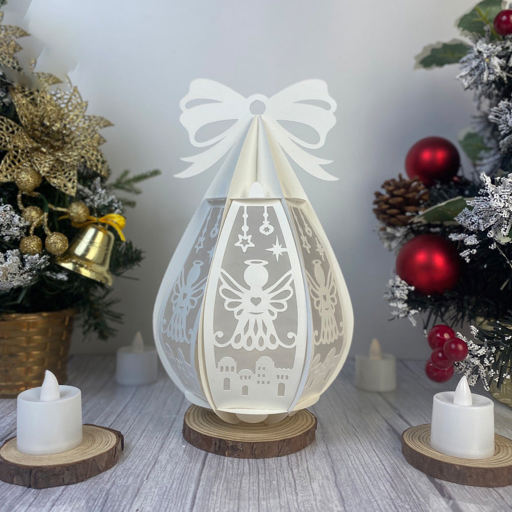 Christmas Angel – 3D Lantern SVG File for Cricut & Silhouette