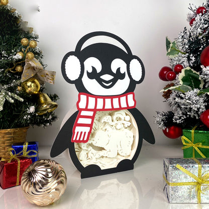 Penguin 2 – 3D Box SVG File for Cricut & Silhouette