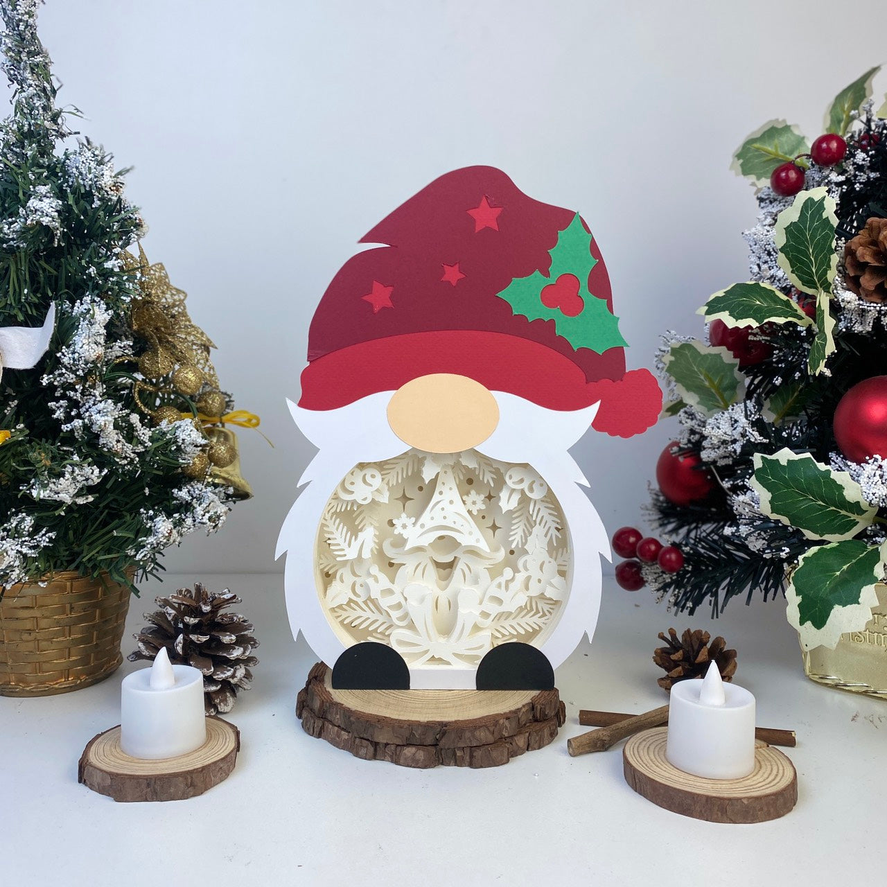 Christmas Gnome – 3D Box SVG File for Cricut & Silhouette