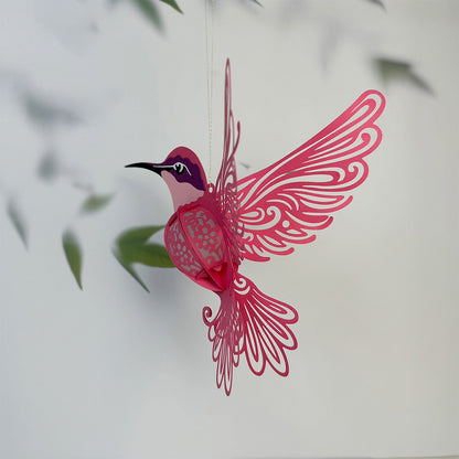Hummingbird 2 - 3D Animal Paper Cut Lantern File  - Cricut File  - VEKTOR KRAFT