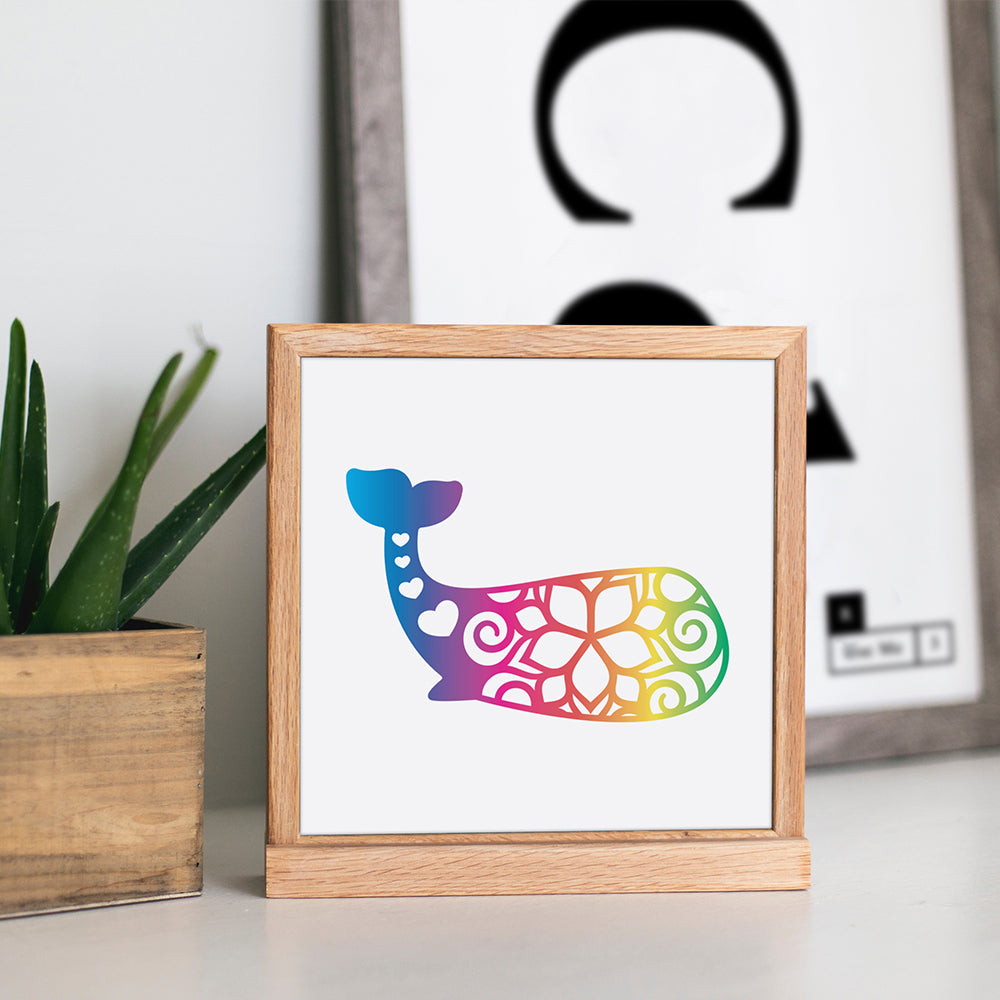 Whale Spectrum Stickers - Cricut File - VEKTOR KRAFT