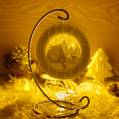 Winter Scene – 3D Pop-Up Card SVG File for Cricut & Silhouette