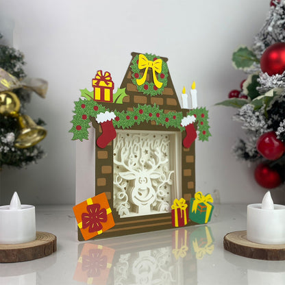 Christmas Reindeer – 3D Box SVG File for Cricut & Silhouette