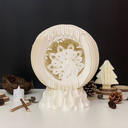Peacock – 3D Pop-Up Card SVG File for Cricut & Silhouette