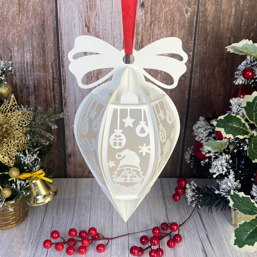 Christmas Gnome – 3D Lantern SVG File for Cricut & Silhouette