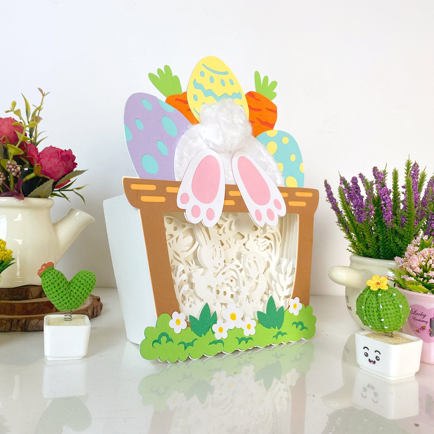 Easter Bunny – 3D Easter Basket Box File - Cricut File - VEKTOR KRAFT