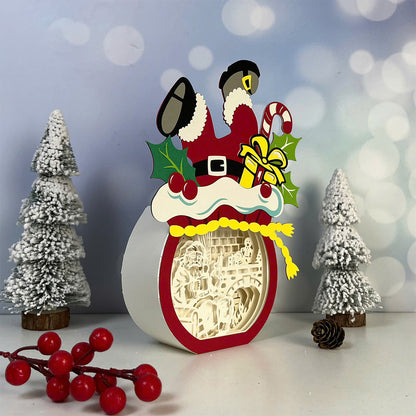 Santa Gift – 3D Box SVG File for Cricut & Silhouette