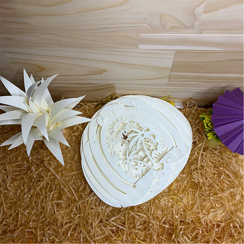 Summer – 3D Pop-Up Card SVG File for Cricut & Silhouette
