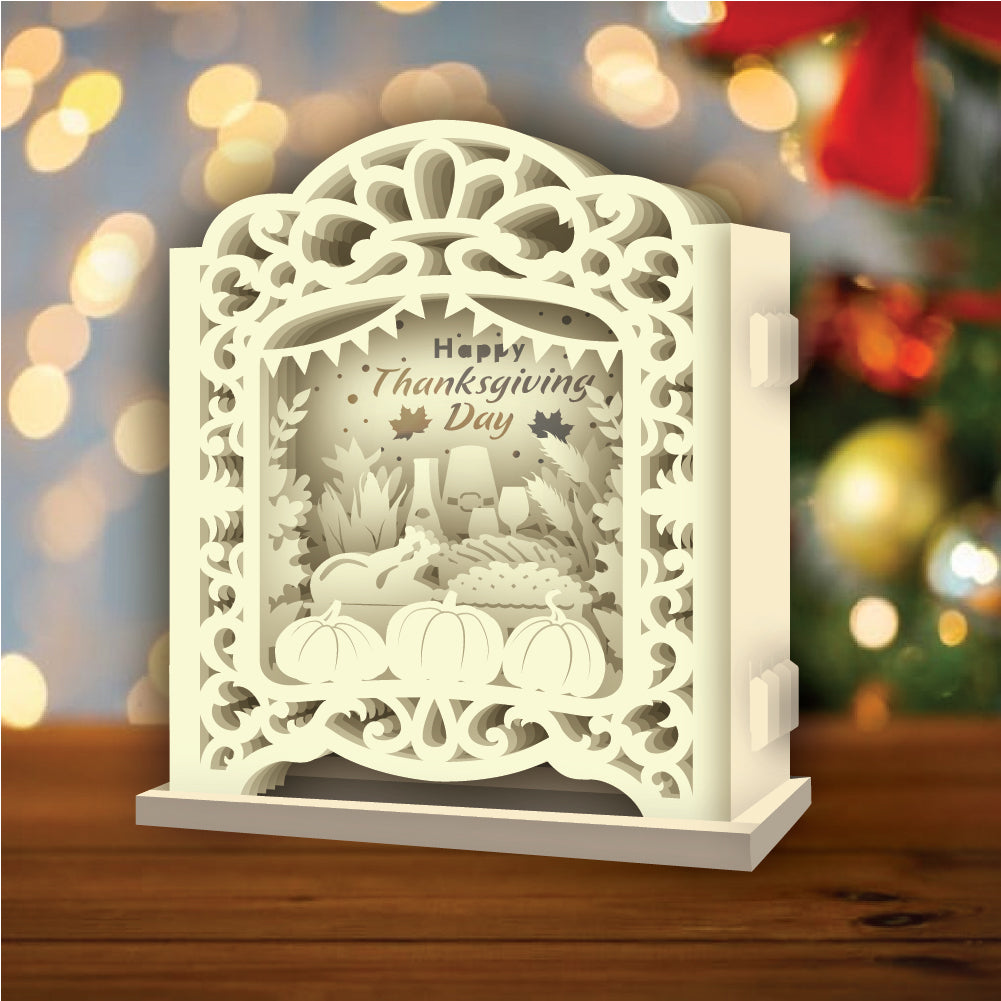 Thanksgiving Day 4 – 3D Pop-Up Card SVG File for Cricut & Silhouette