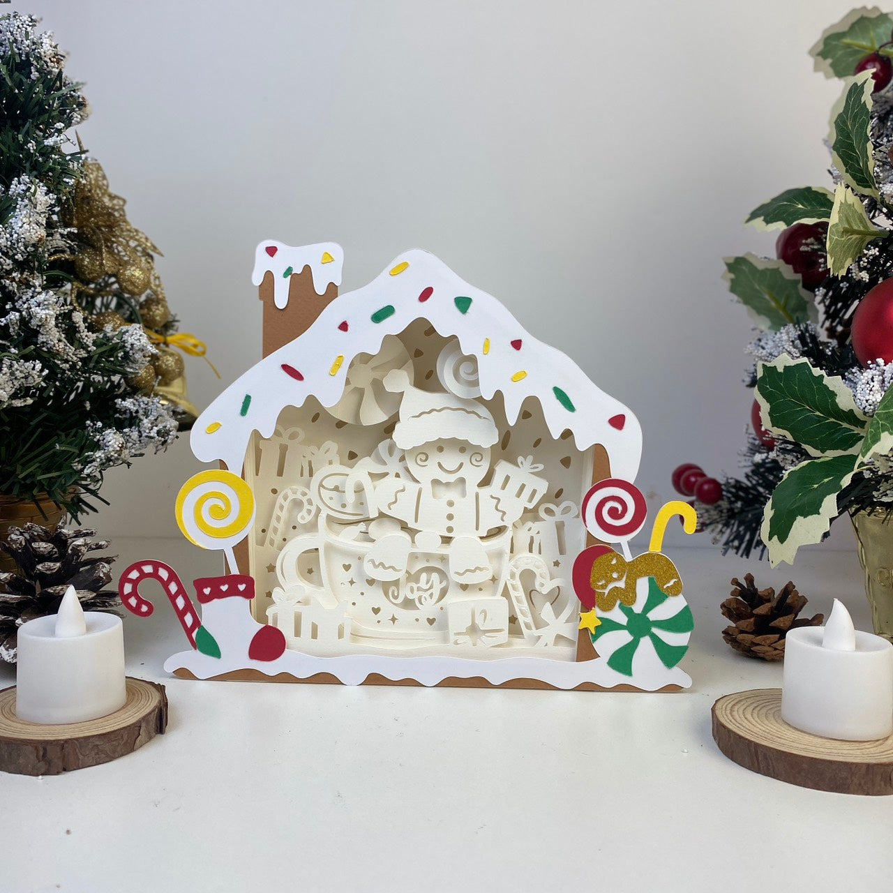 Gingerbread – 3D Box SVG File for Cricut & Silhouette