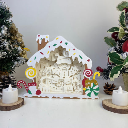 Gingerbread – 3D Box SVG File for Cricut & Silhouette