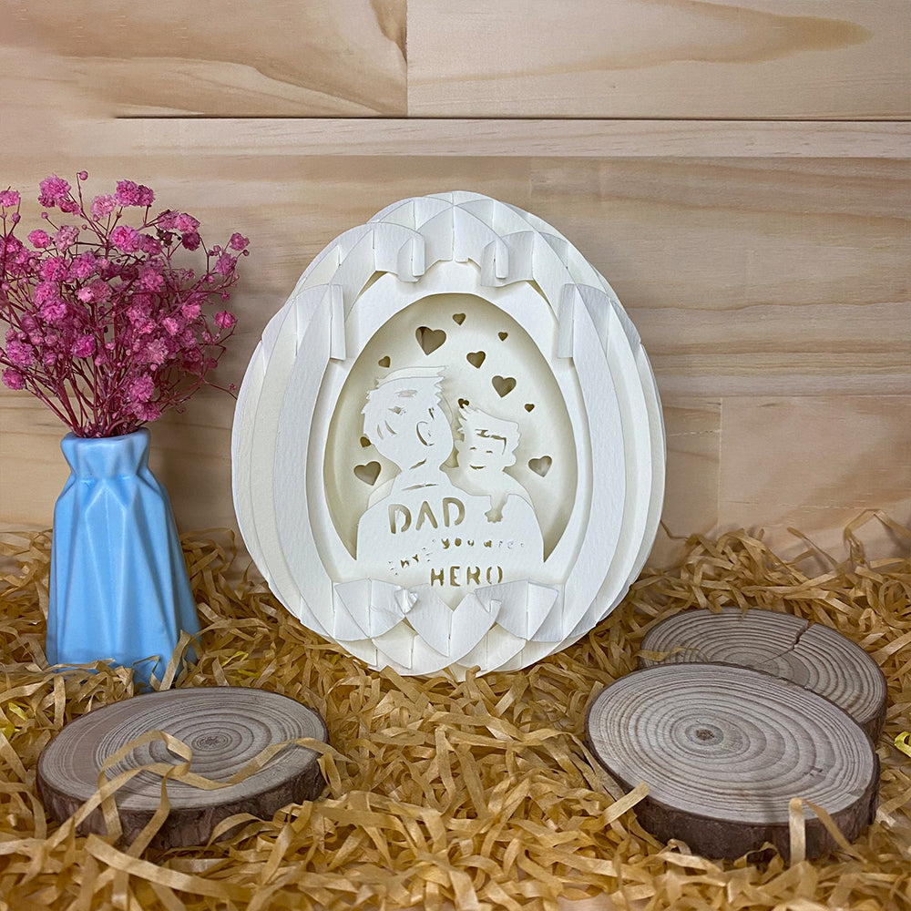 Father's Day 2 Boy – 3D Pop-Up Card SVG File for Cricut & Silhouette