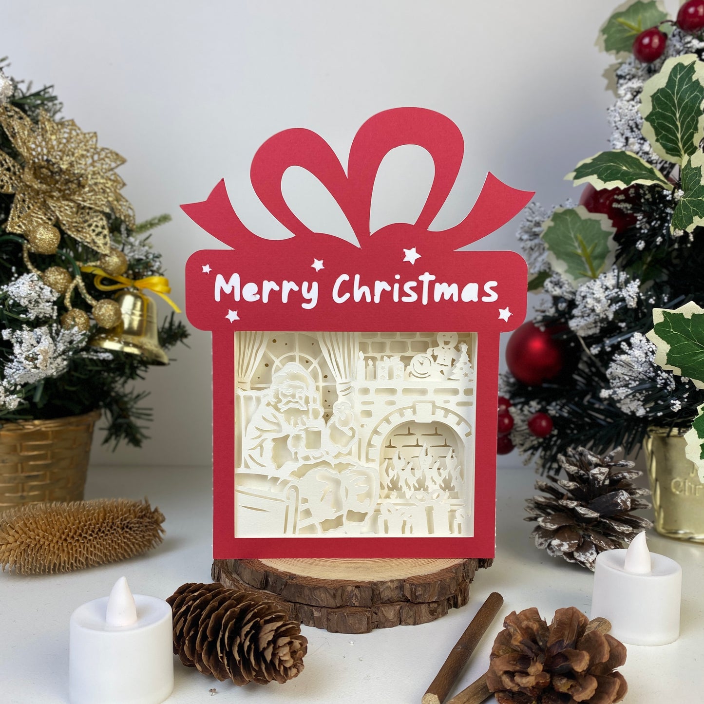 Santa – 3D Box SVG File for Cricut & Silhouette