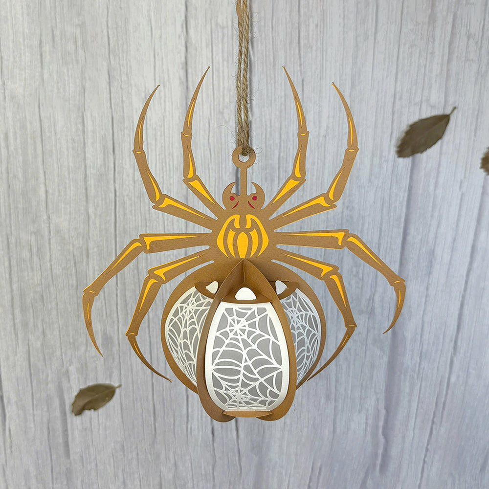 Spider 2 - 3D Halloween Paper Lantern File - Cricut File  - VEKTOR KRAFT