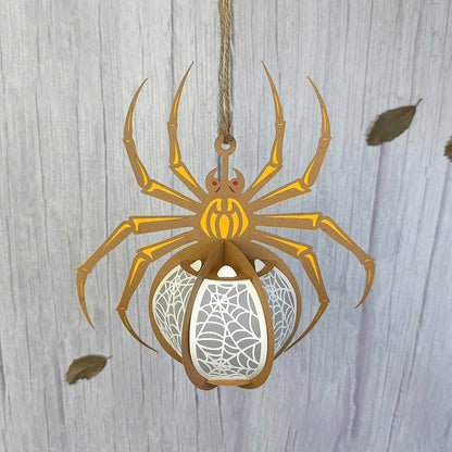 Spider 2 - 3D Halloween Paper Lantern File - Cricut File  - VEKTOR KRAFT